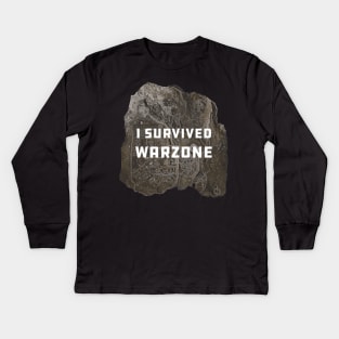 I Survived Warzone Kids Long Sleeve T-Shirt